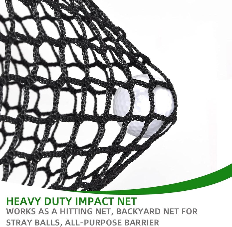 DELLNA Golf Hitting Practice Net – Heavy Duty Golf Net for Backyard Driving Real Golf Balls, Multi-Sport Barrier Net for Baseball, Hockey, Soccer – with Bungee Cords & Zip Ties - Image 4
